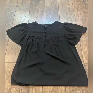 Ann Taylor black blouse with buttons